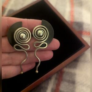 Unique geometric earrings